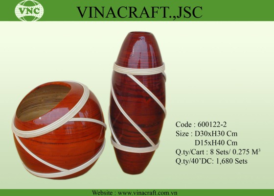 Bamboo Lacquer Vase